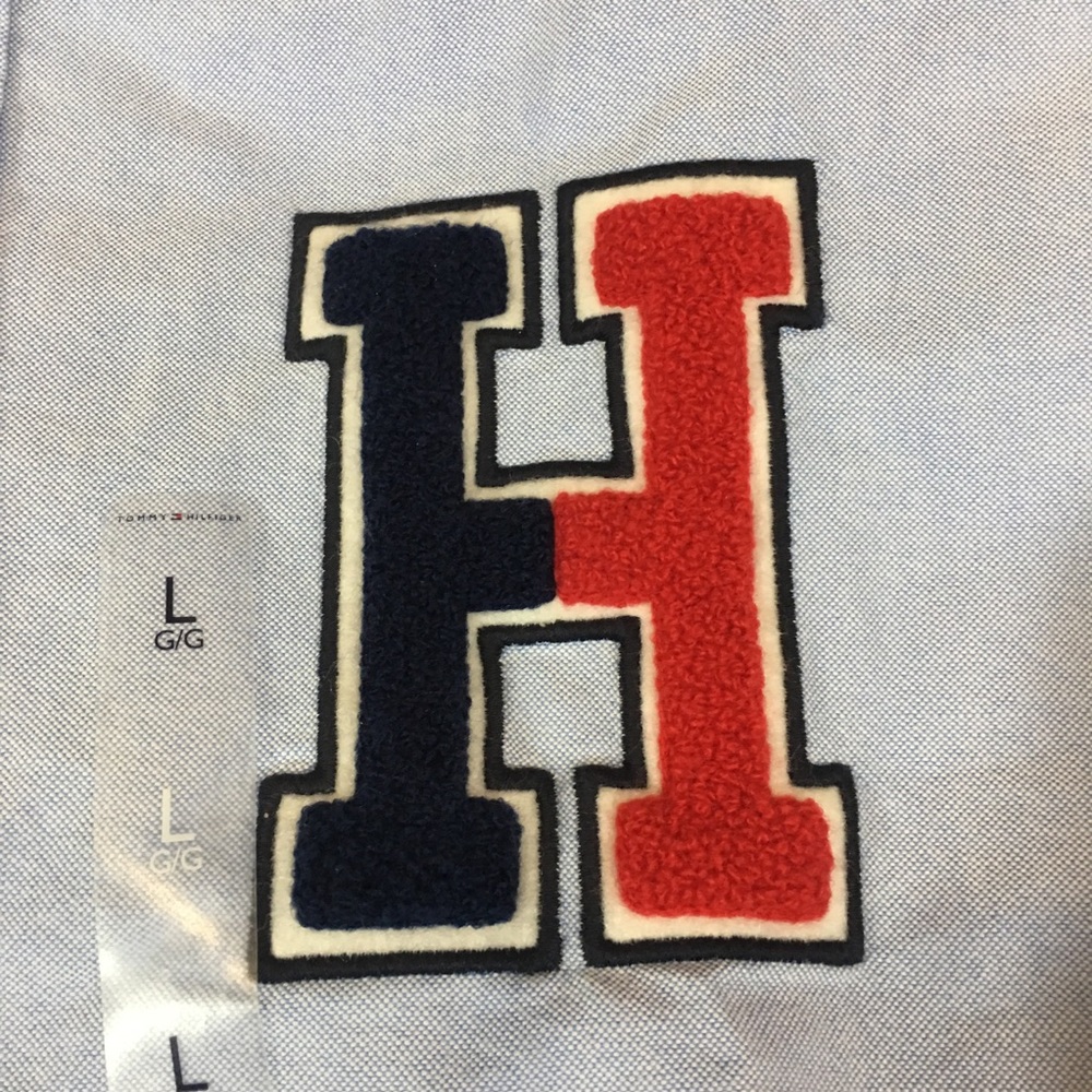 <SOLD>Tommy Hilfiger H Logo Oxford Button New - Picture 3 of 6